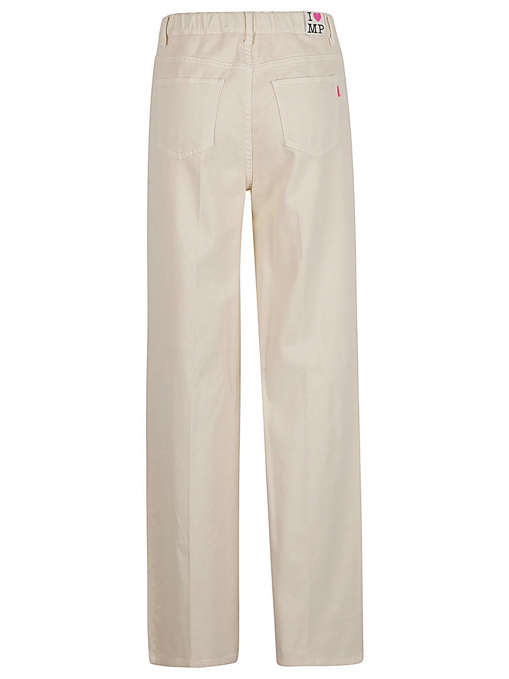 I Love My Pants Trousers White Cotton Elastane