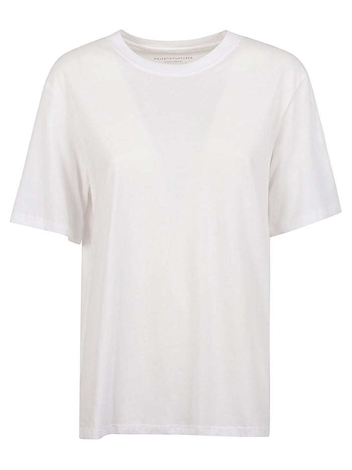 Majestic Sweaters White Cotton