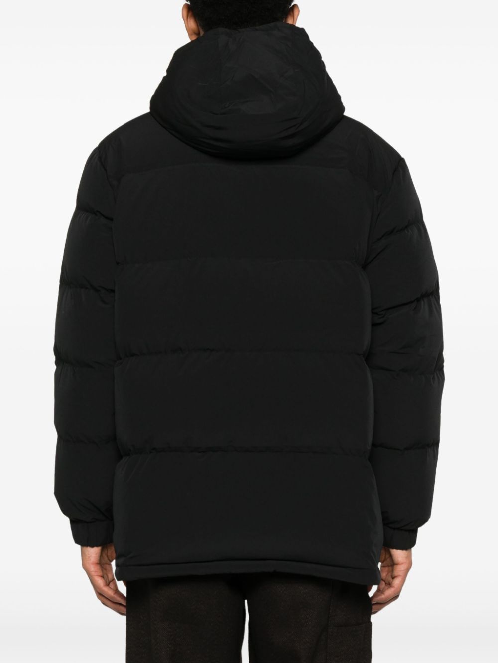 Maison Kitsune Coats Black Polyamide