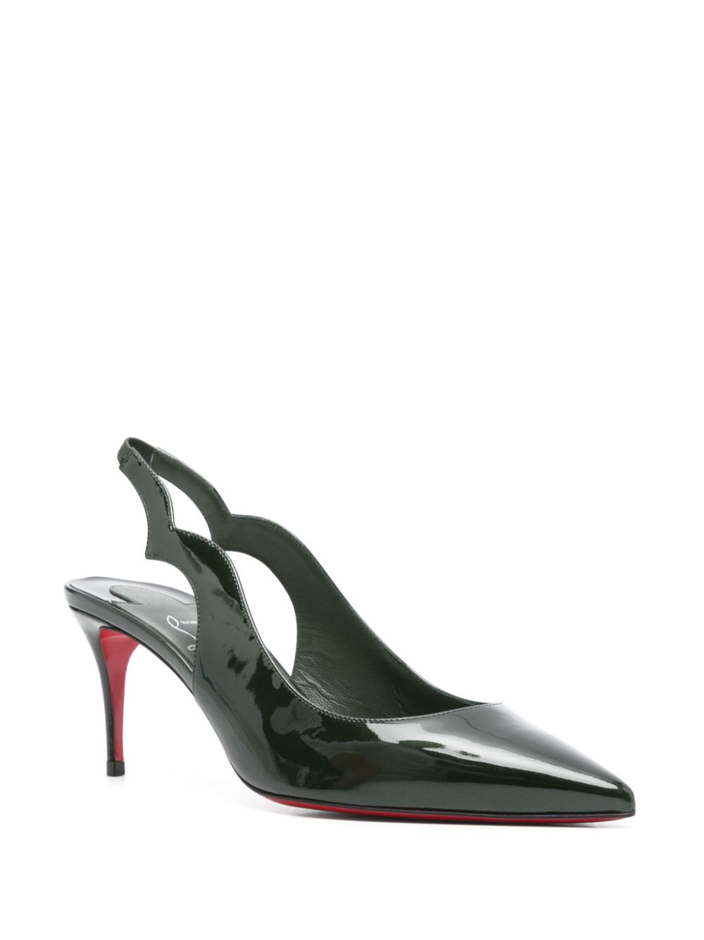 Christian Louboutin With Heel Green Furs & Skins->leather100 %