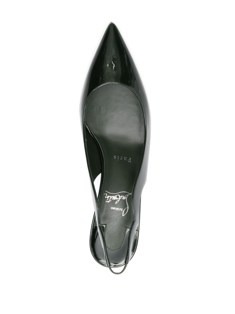 Christian Louboutin With Heel Green Furs & Skins->leather100 %