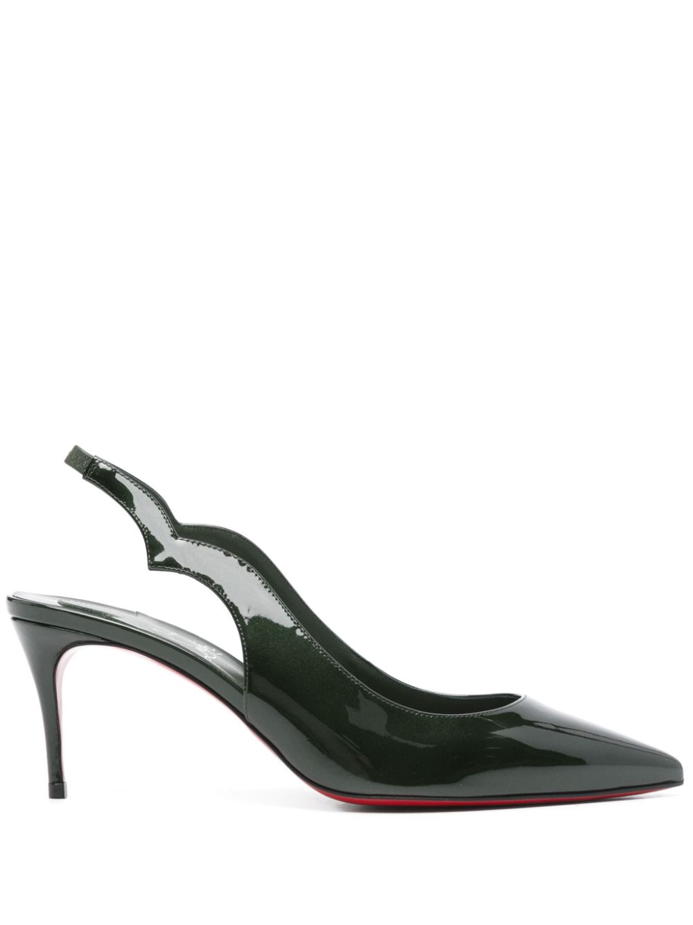 Christian Louboutin With Heel Green Furs & Skins->leather100 %