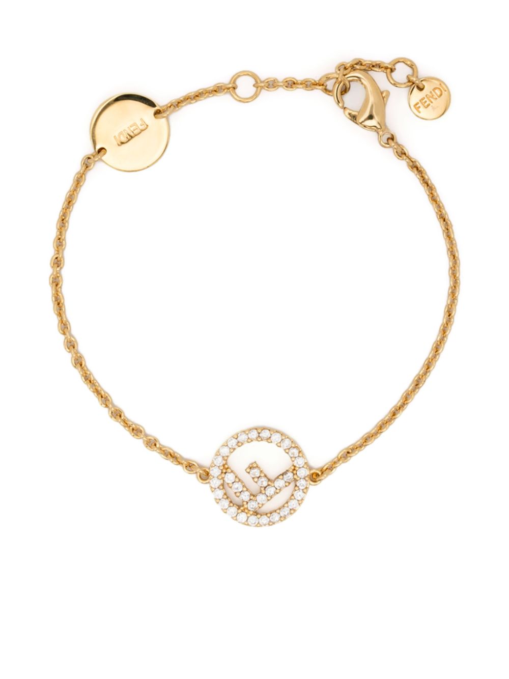 Fendi Bijoux Golden Zirconia