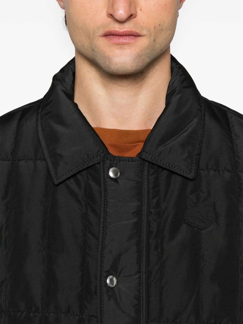Maison Kitsune Jackets Black Polyamide