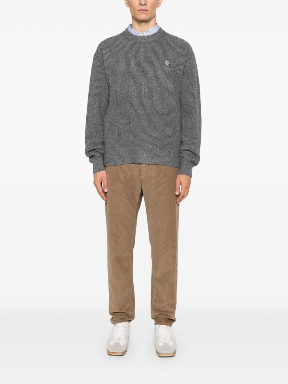 Maison Kitsune Sweaters Grey