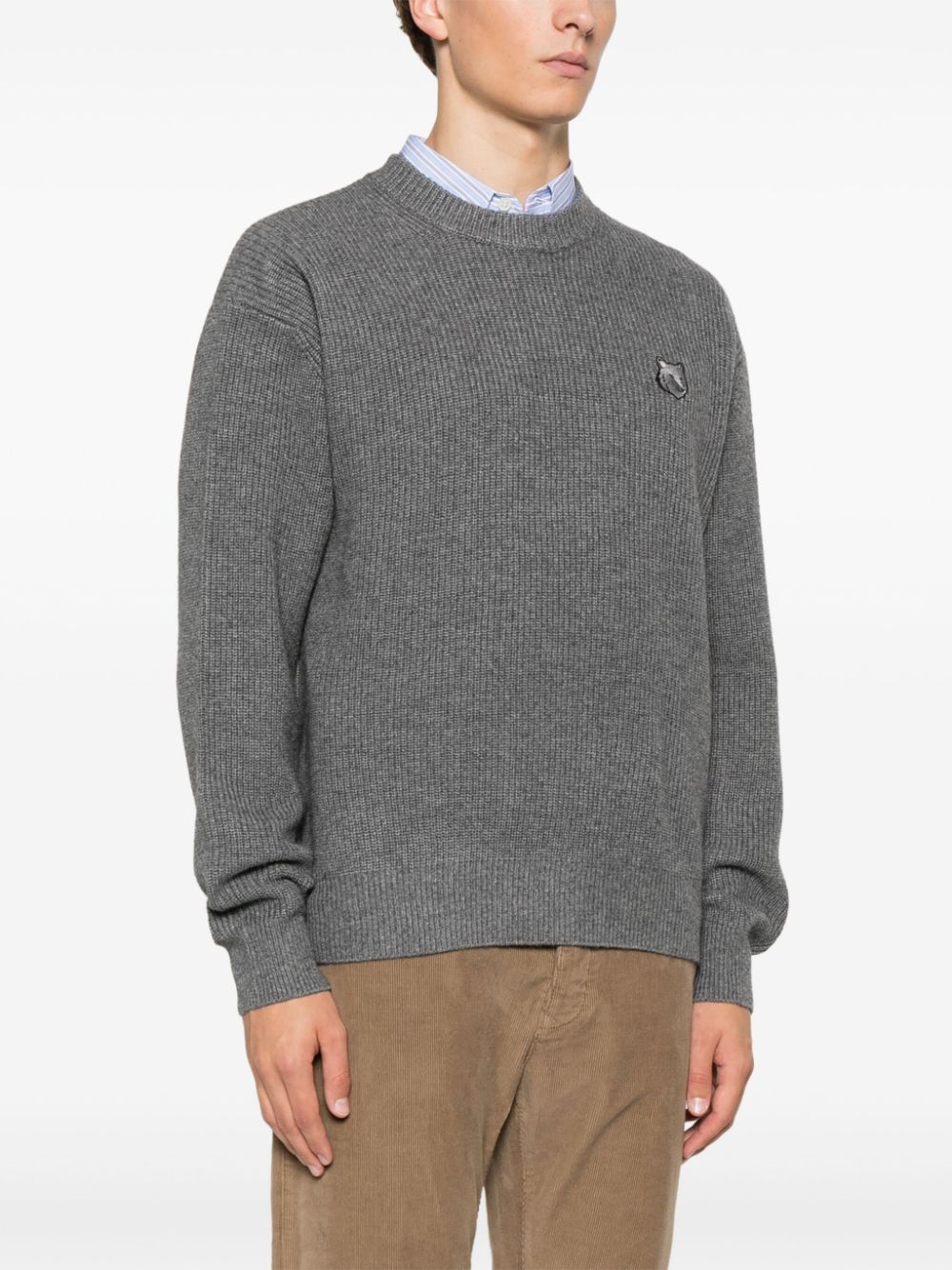 Maison Kitsune Sweaters Grey
