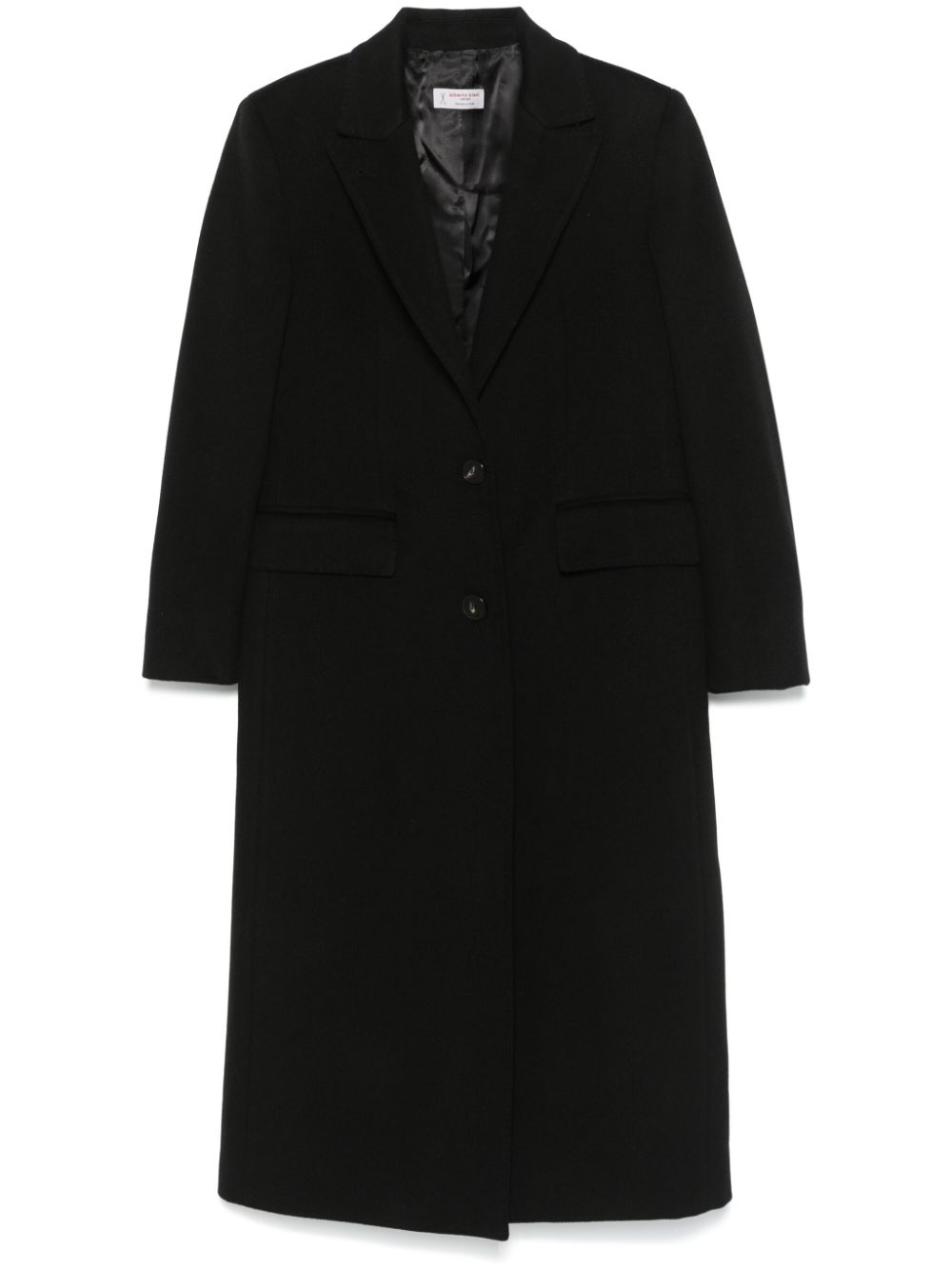 Alberto Biani Coats Black Virgin Wool