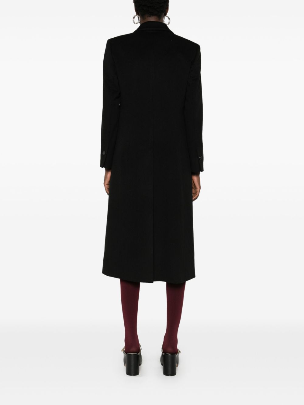 Alberto Biani Coats Black Virgin Wool