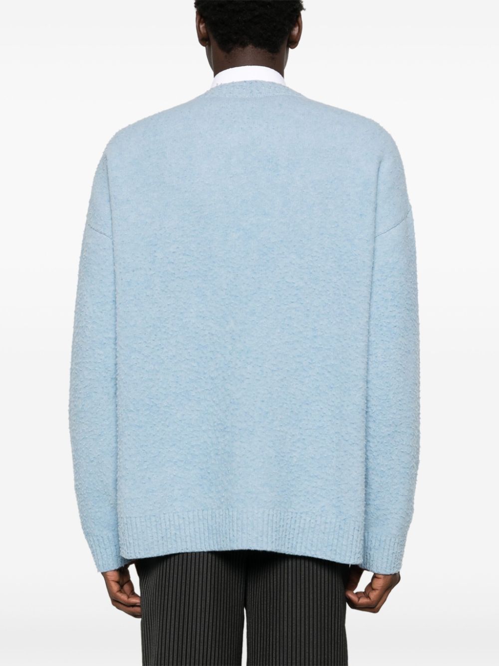 Emporio Armani Sweaters Azzurro Wool