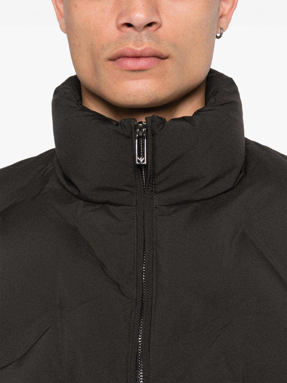 Emporio Armani Coats Verde Militare Outer: Polyester