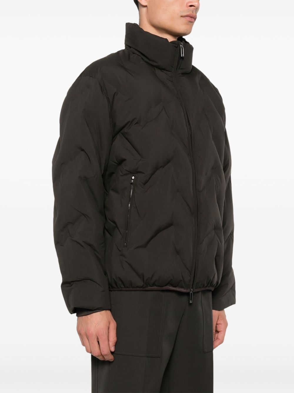 Emporio Armani Coats Verde Militare Outer: Polyester