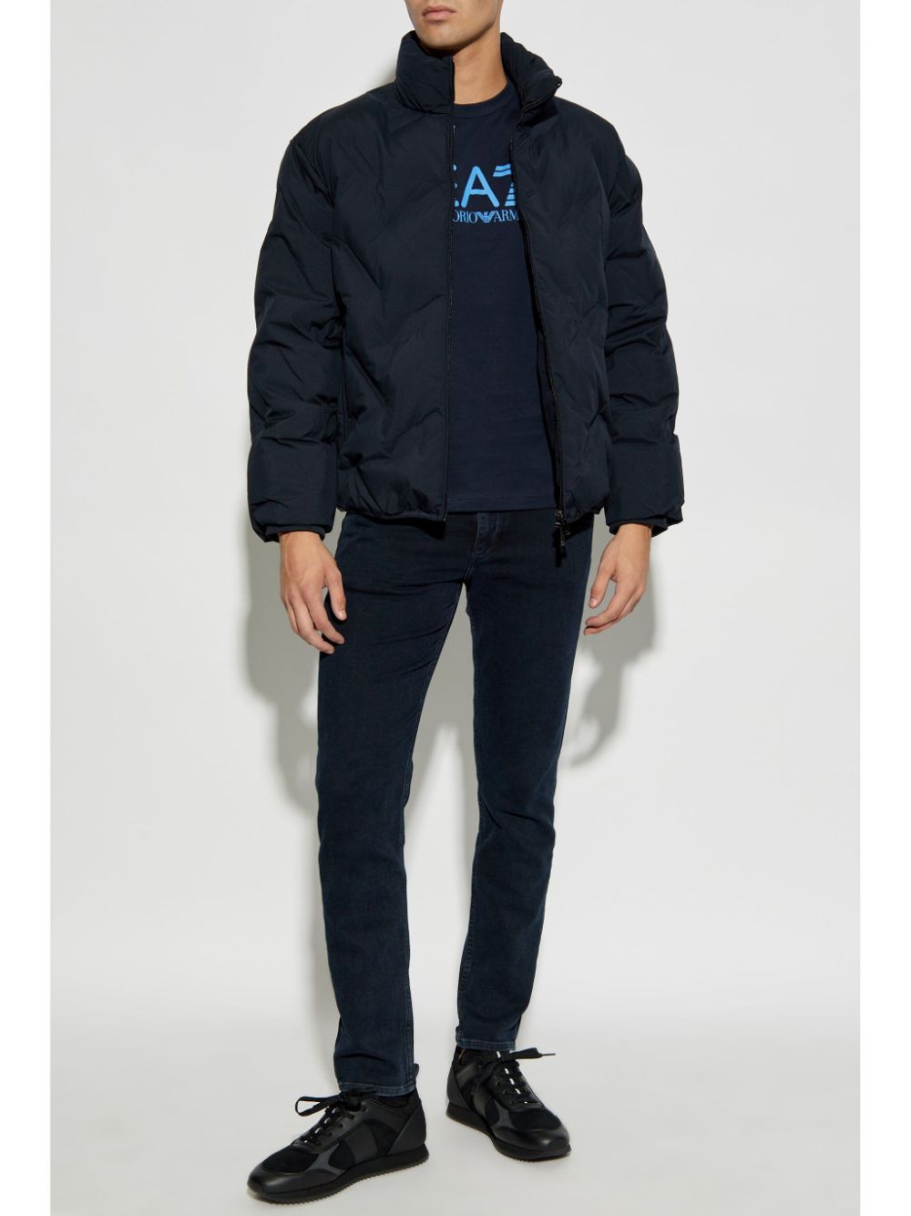 Emporio Armani Coats Blu Polyester