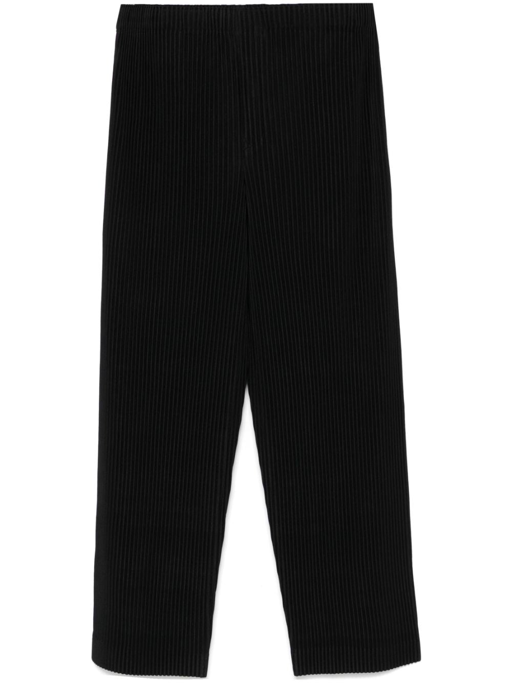 Homme Plisse Issey Miyake Trousers Black Polyester