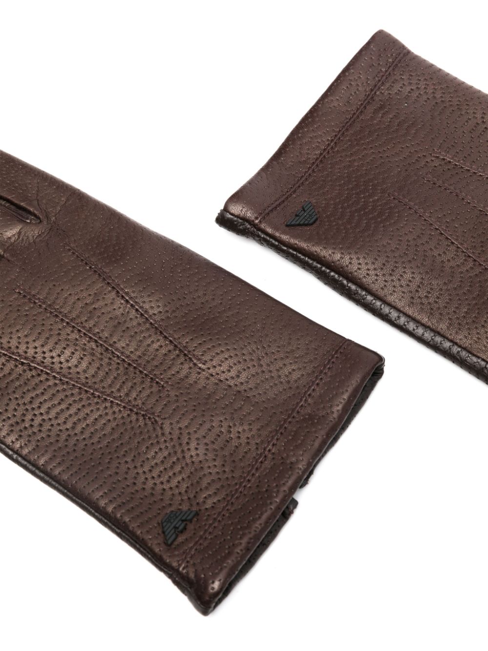 Emporio Armani Gloves Marrone Outer: Leather
