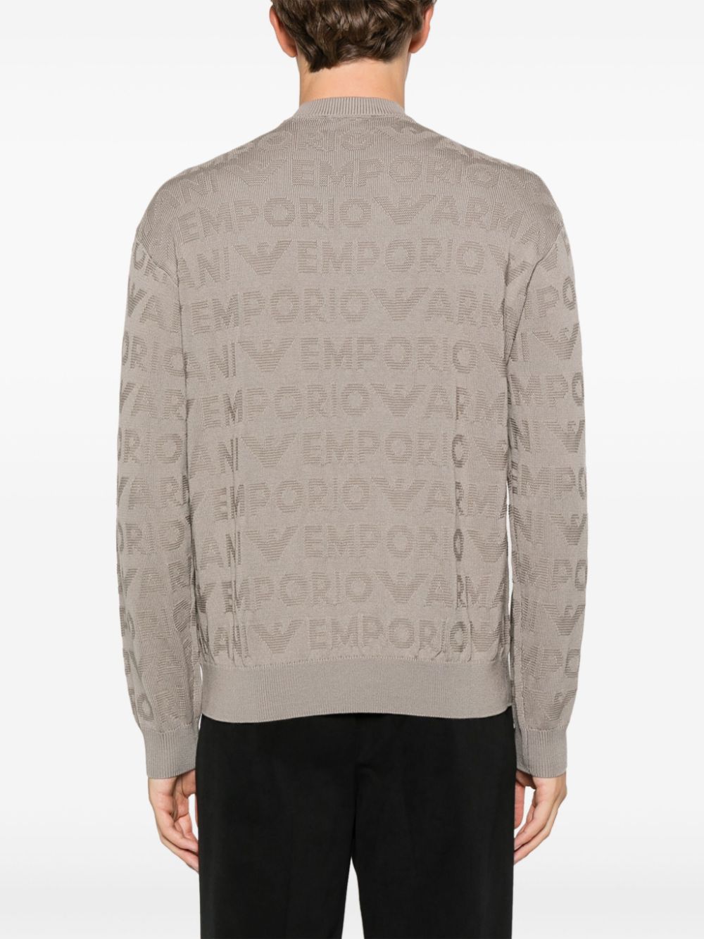 Emporio Armani Sweaters Tortora Virgin Wool