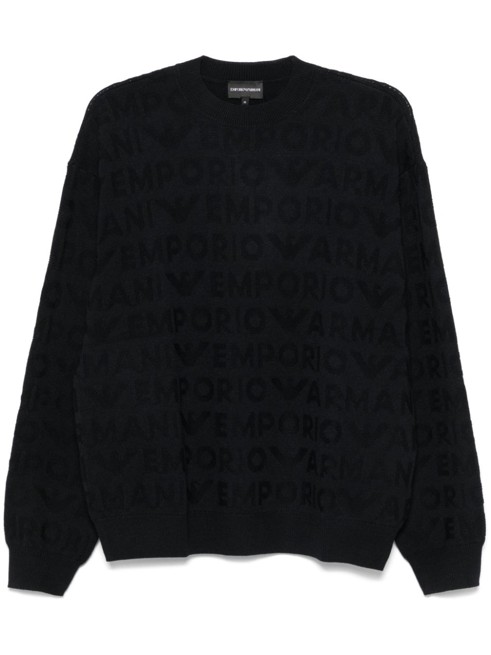 Emporio Armani Sweaters Blu Virgin Wool