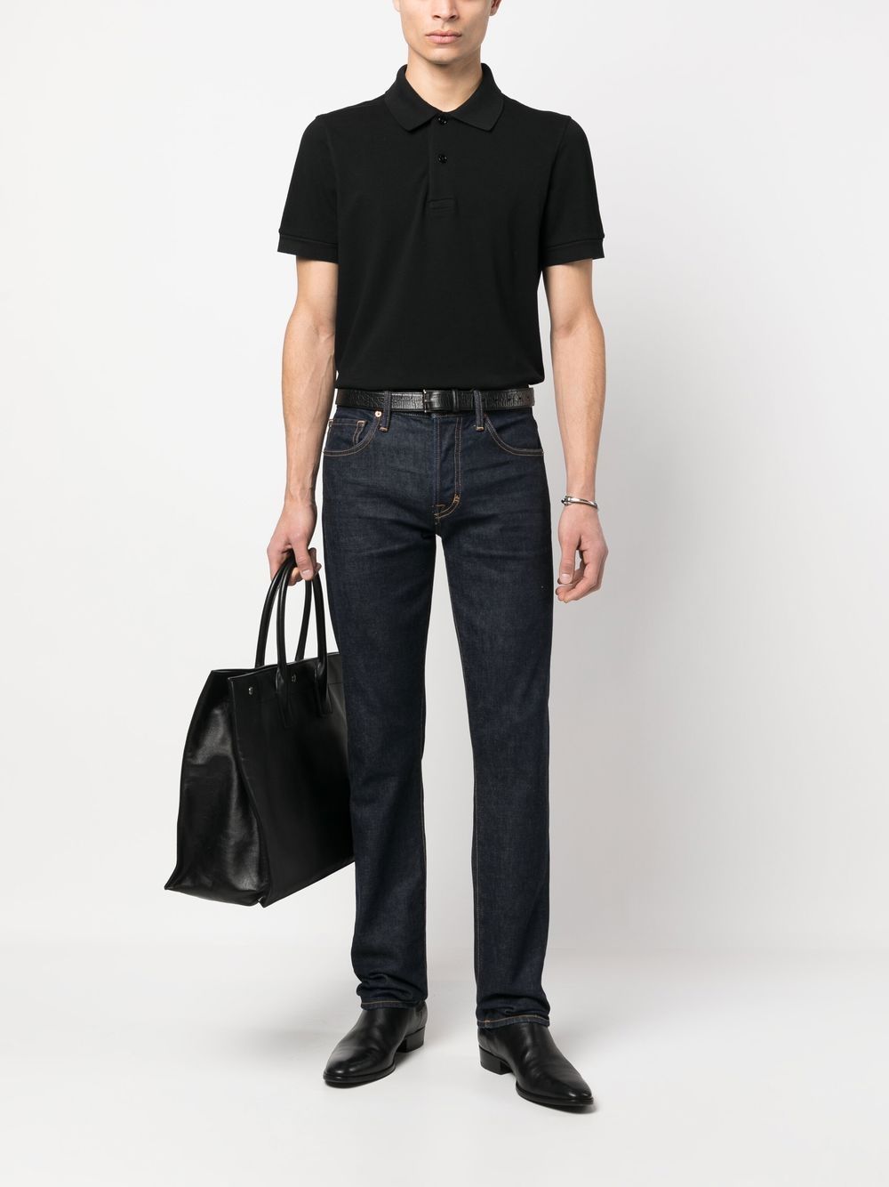 Tom Ford T-Shirts And Polos Black Cotton