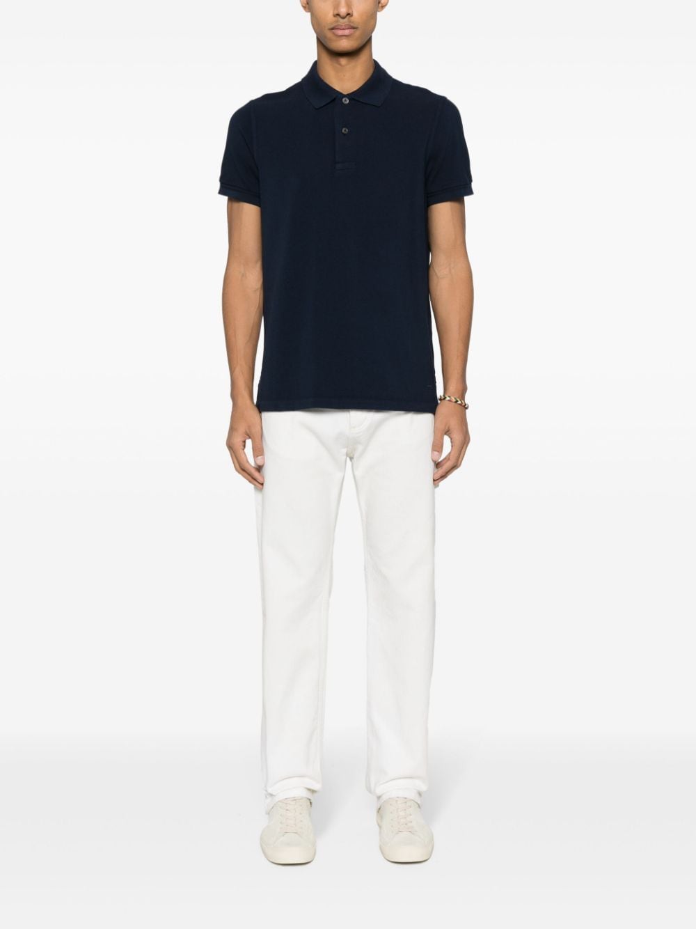 Tom Ford T-Shirts And Polos Blue Cotton