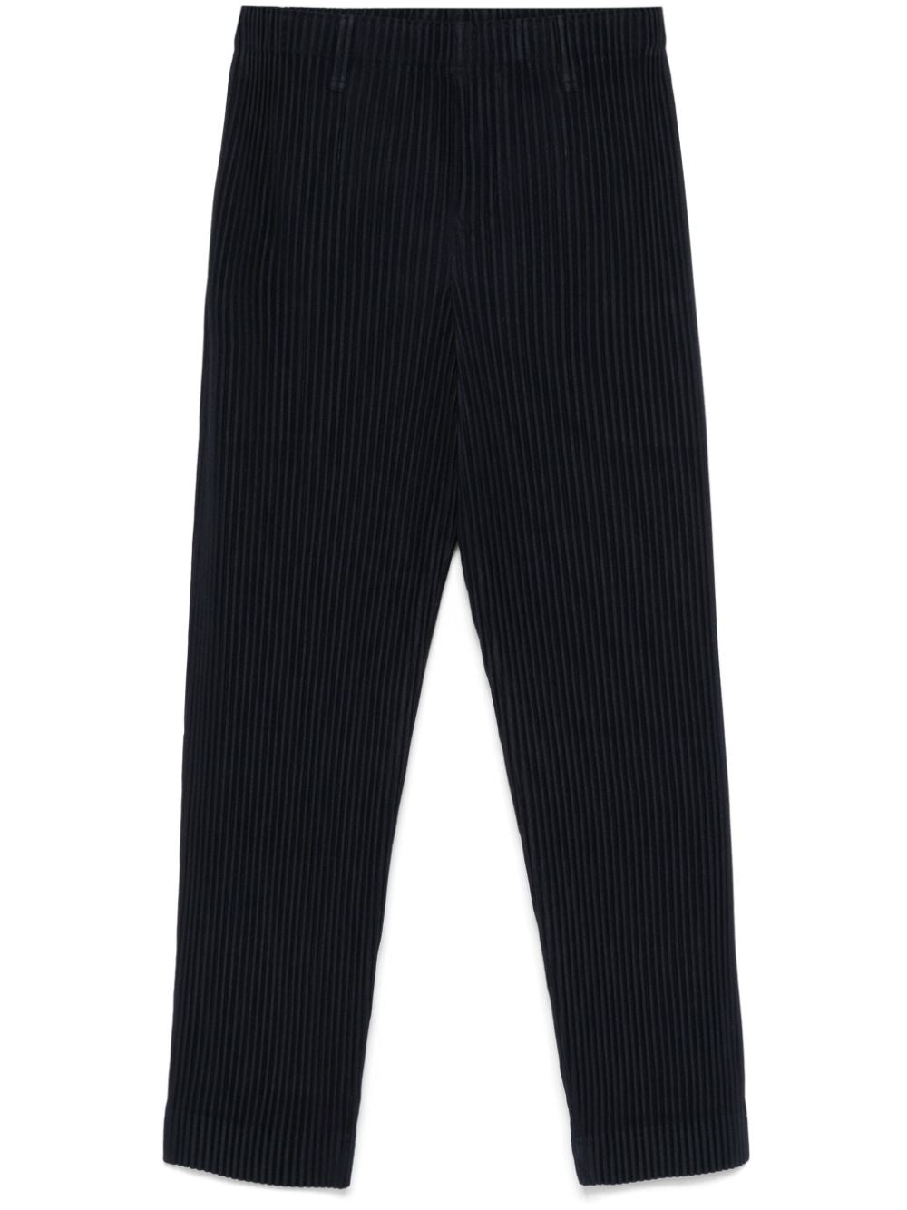 Homme Plisse Issey Miyake Trousers Blue Polyester