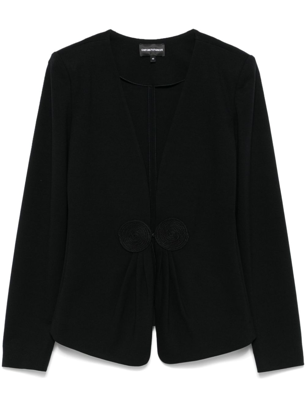 Emporio Armani Jackets Nero Viscose Polyamide Elastane
