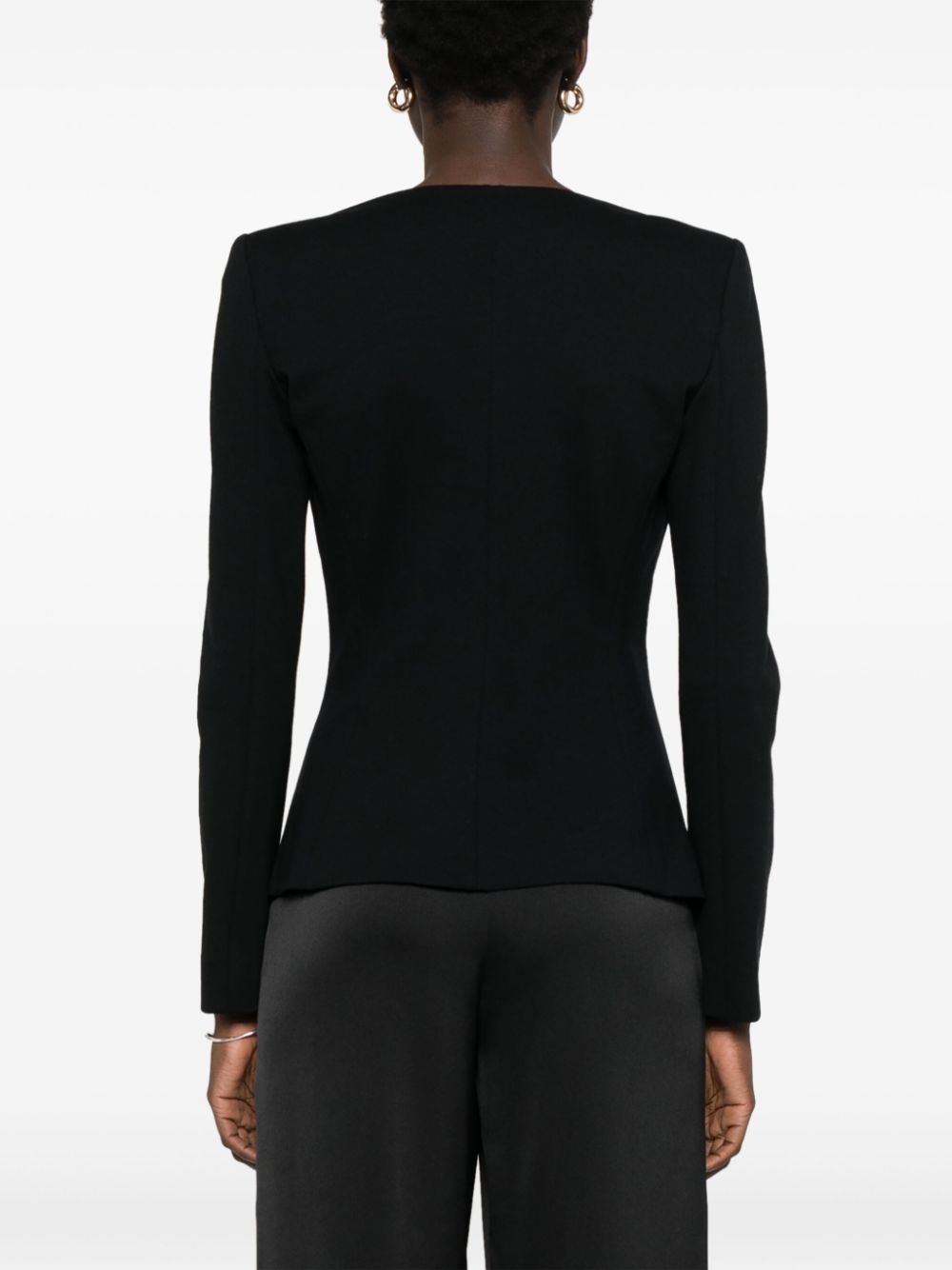 Emporio Armani Jackets Nero Viscose Polyamide Elastane