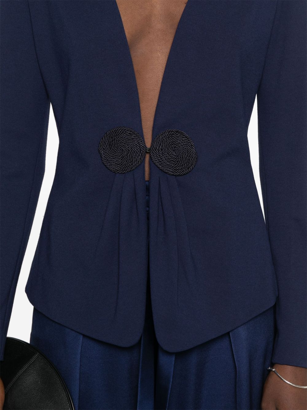 Emporio Armani Jackets Blu Scuro Viscose Polyamide Elastane