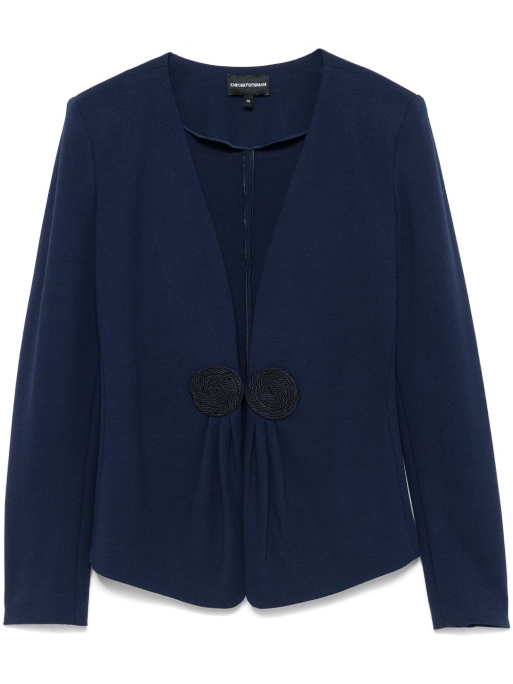 Emporio Armani Jackets Blu Scuro Viscose Polyamide Elastane