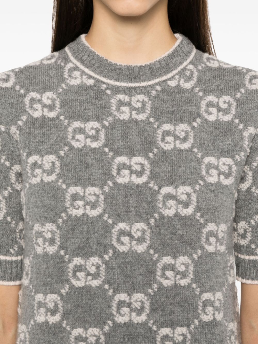 Gucci Dresses Grey Wool