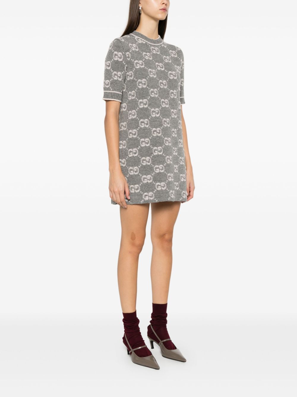 Gucci Dresses Grey Wool
