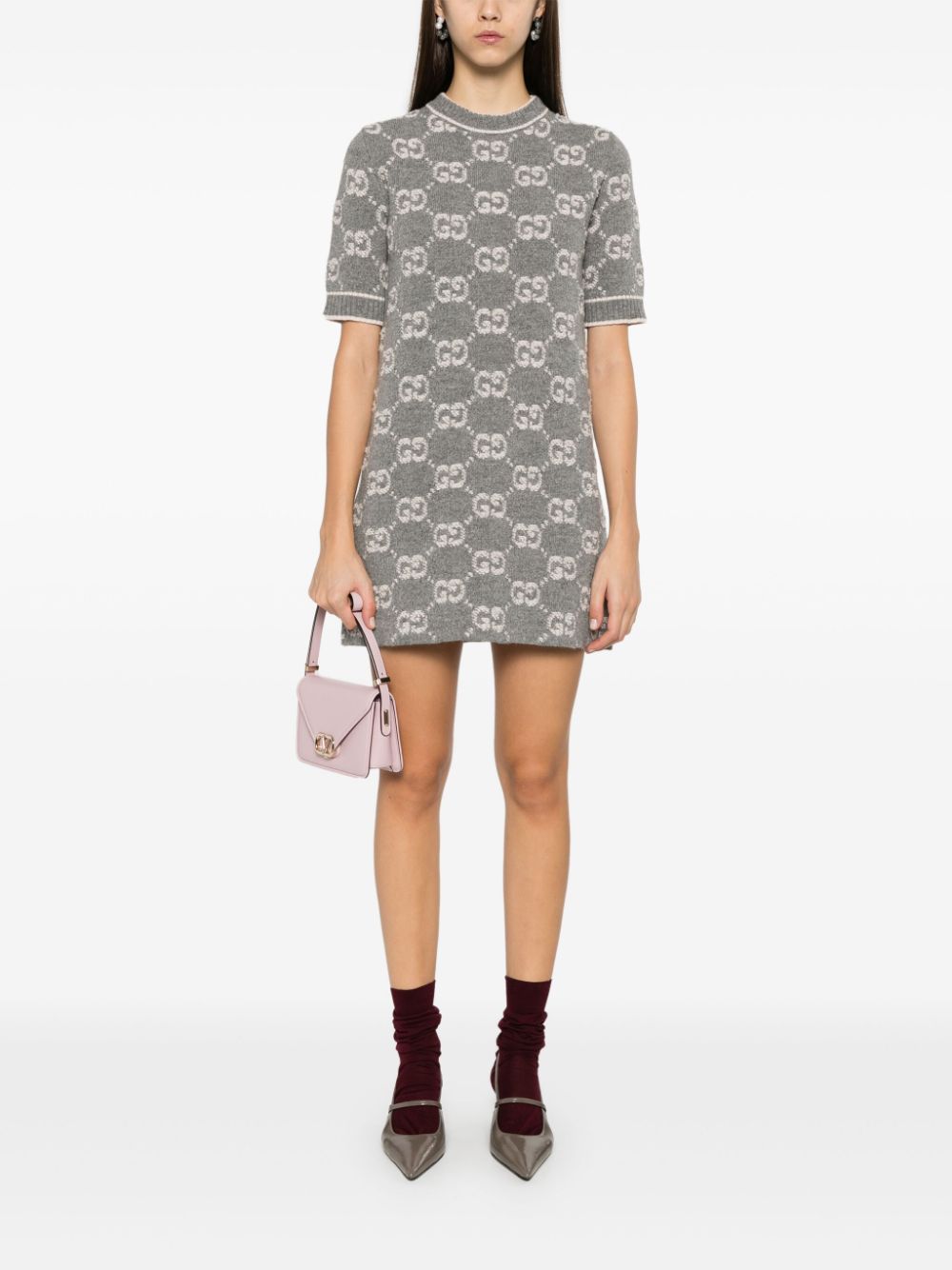 Gucci Dresses Grey Wool