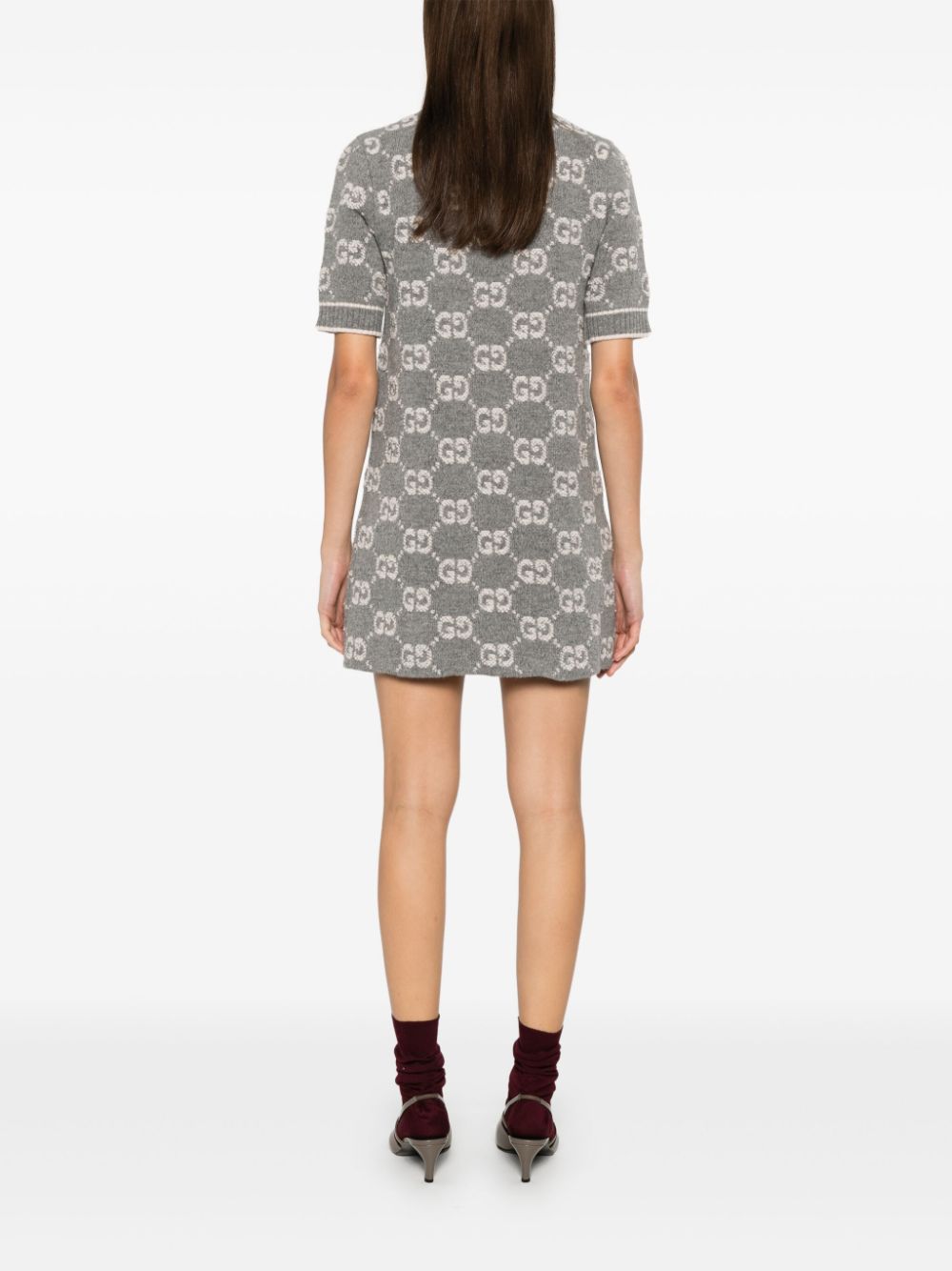 Gucci Dresses Grey Wool