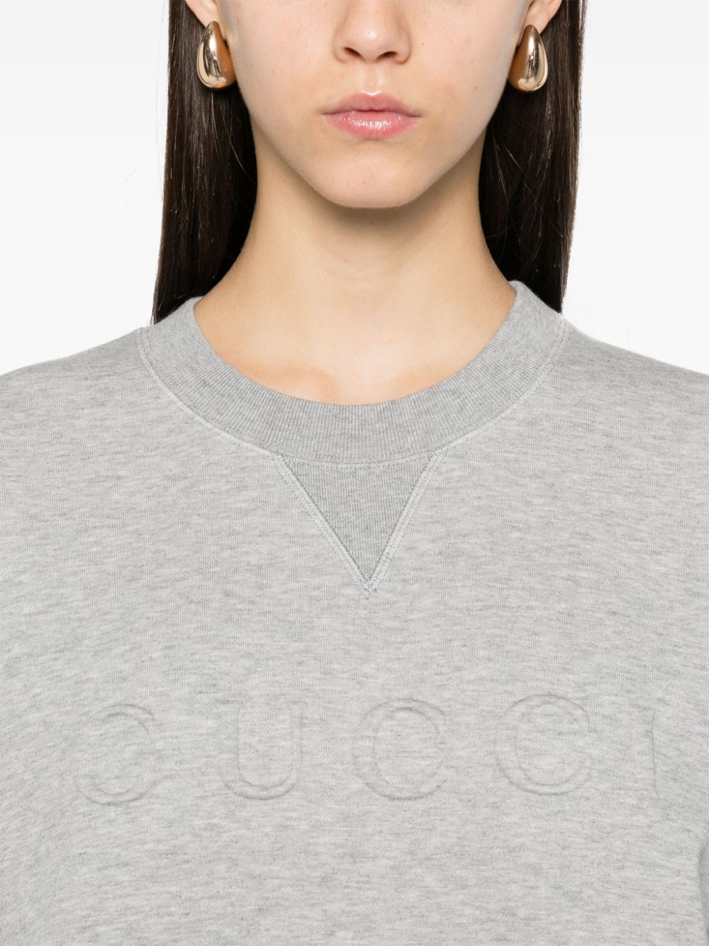 Gucci Sweaters Grey Cotton