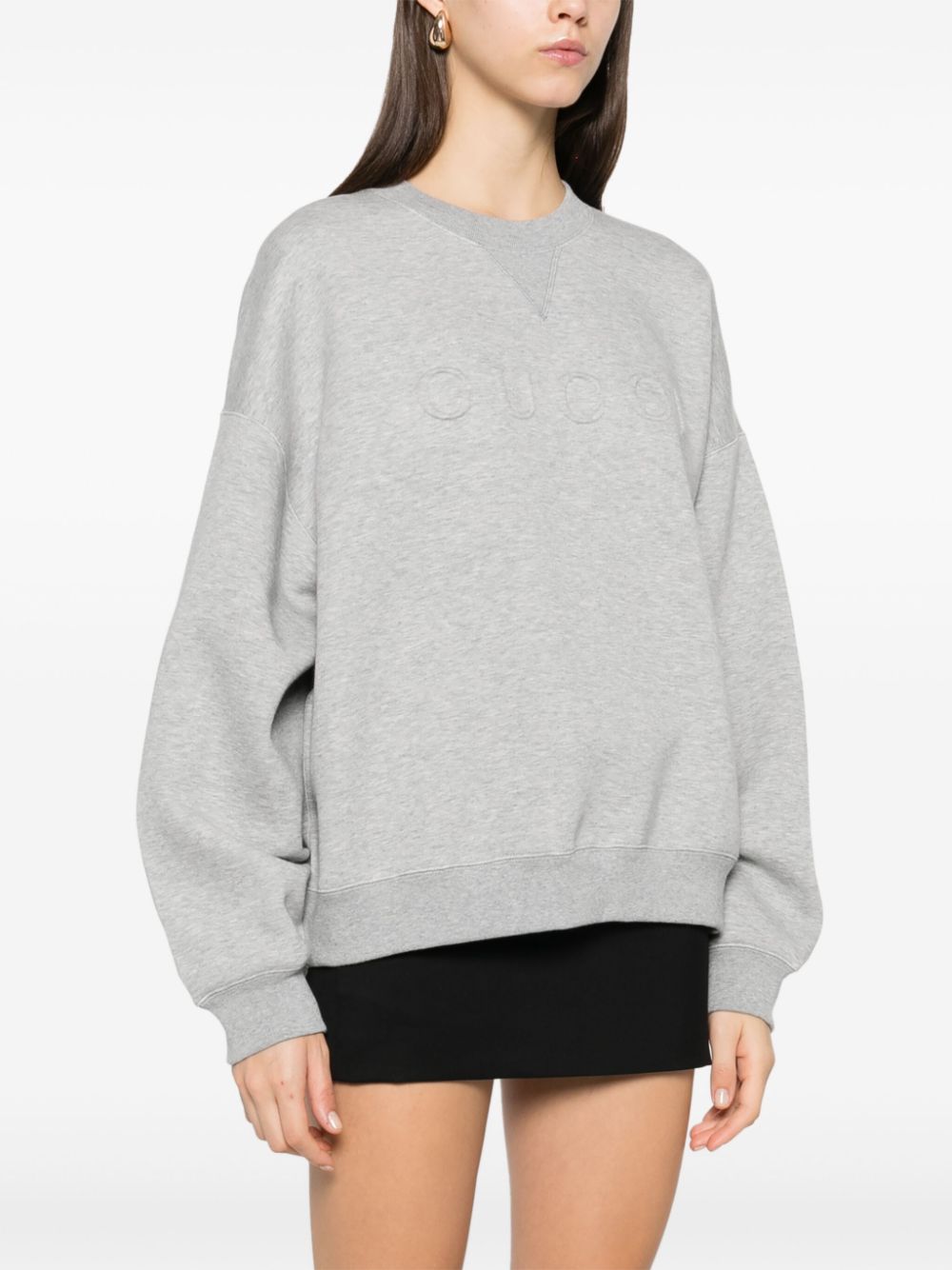Gucci Sweaters Grey Cotton