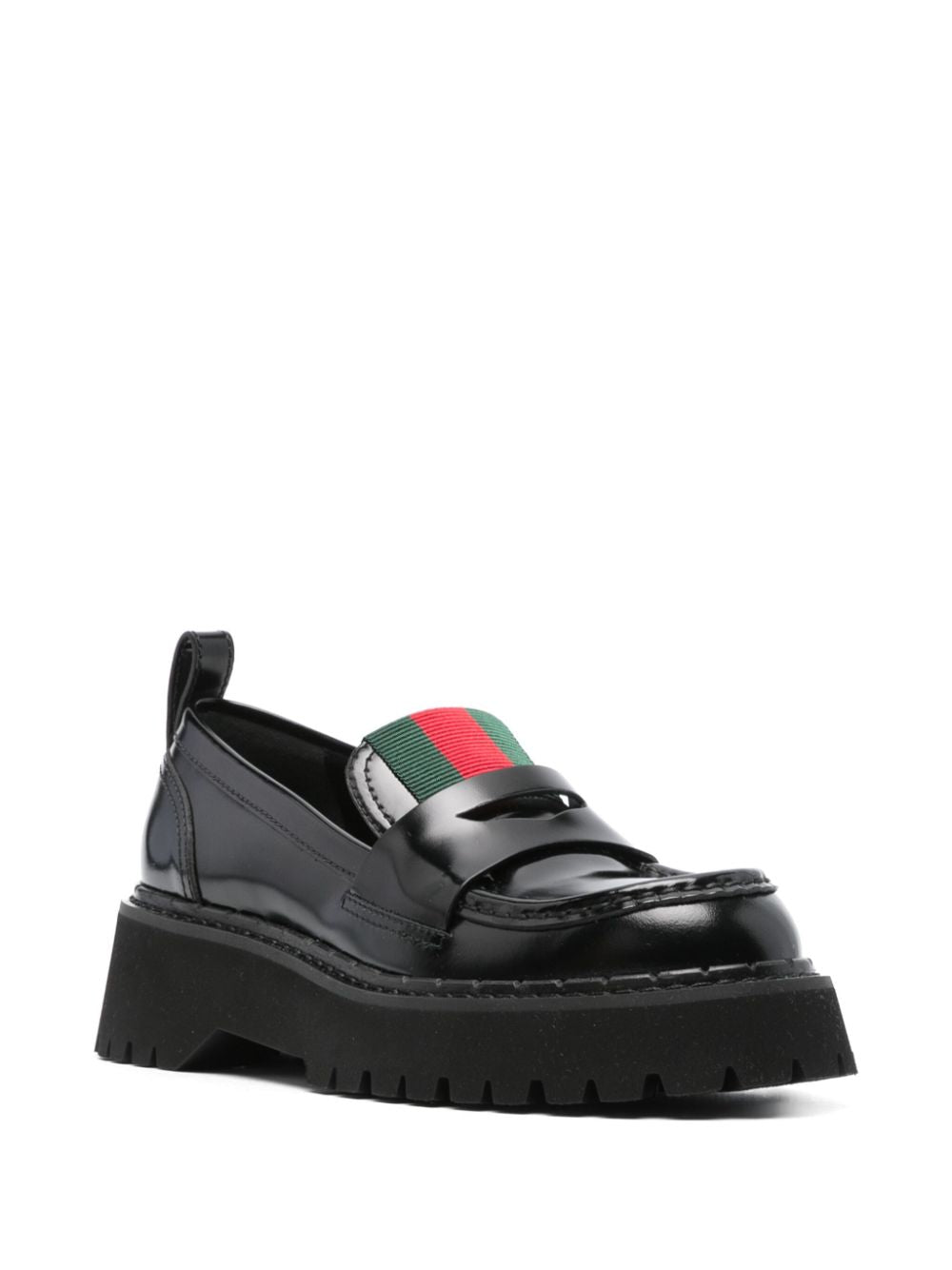 Gucci Flat Shoes Black Outer: Fabric