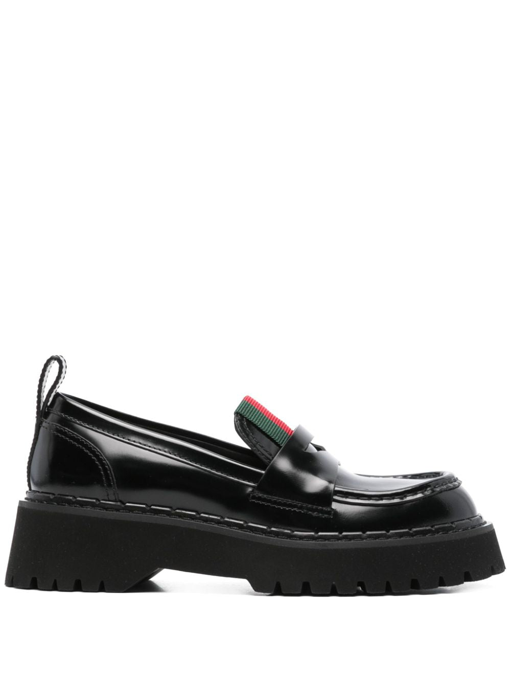Gucci Flat Shoes Black Outer: Fabric