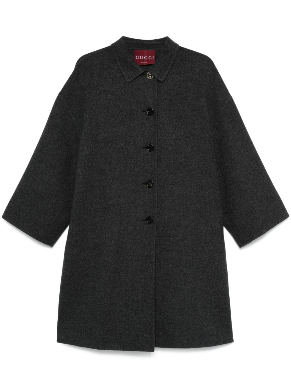 Gucci Coats Grey Lining: Cupro Outer: Wool