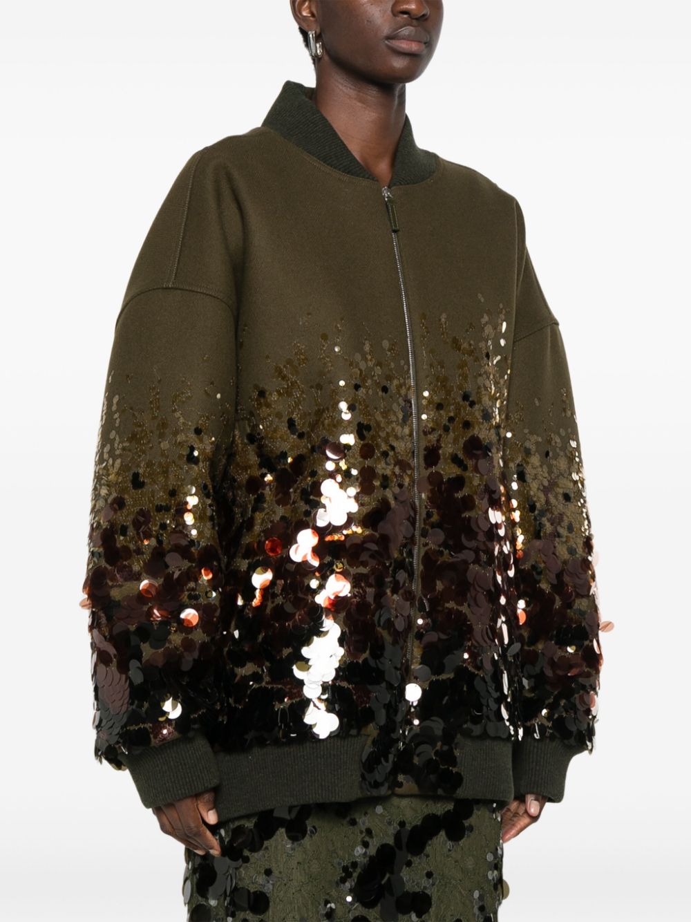 Gucci Coats Green Outer: Calf Leather