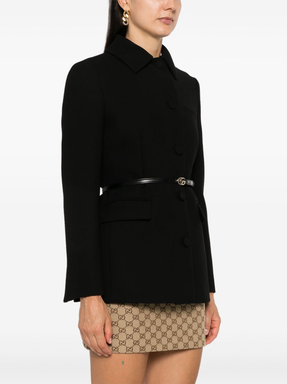 Gucci Jackets Black Outer: Wool