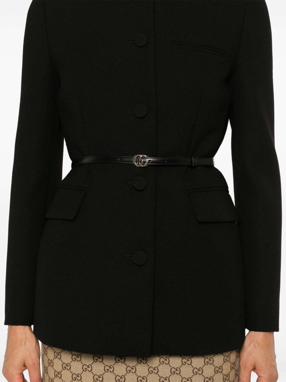 Gucci Jackets Black Outer: Wool