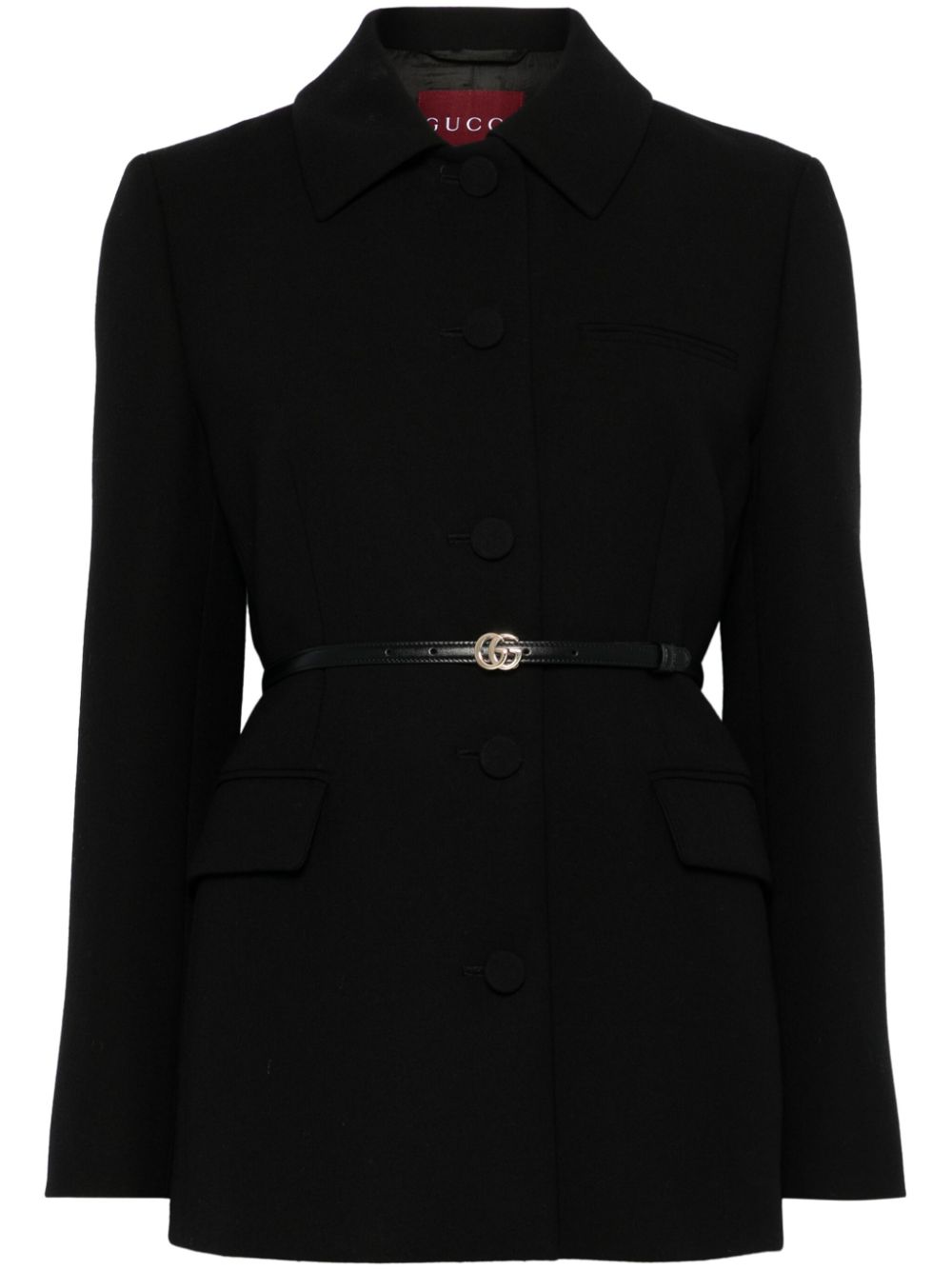 Gucci Jackets Black Outer: Wool