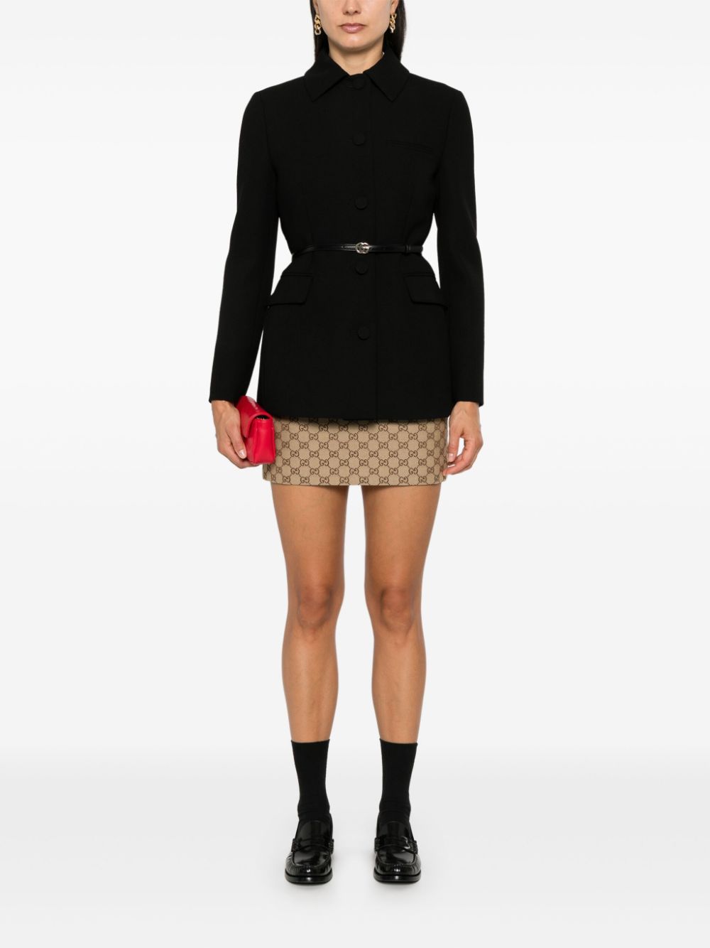 Gucci Jackets Black Outer: Wool