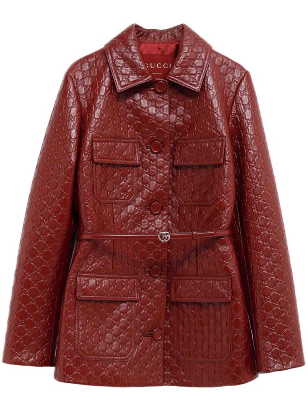 Gucci Jackets Bordeaux Outer: Lambskin Lining: Cupro