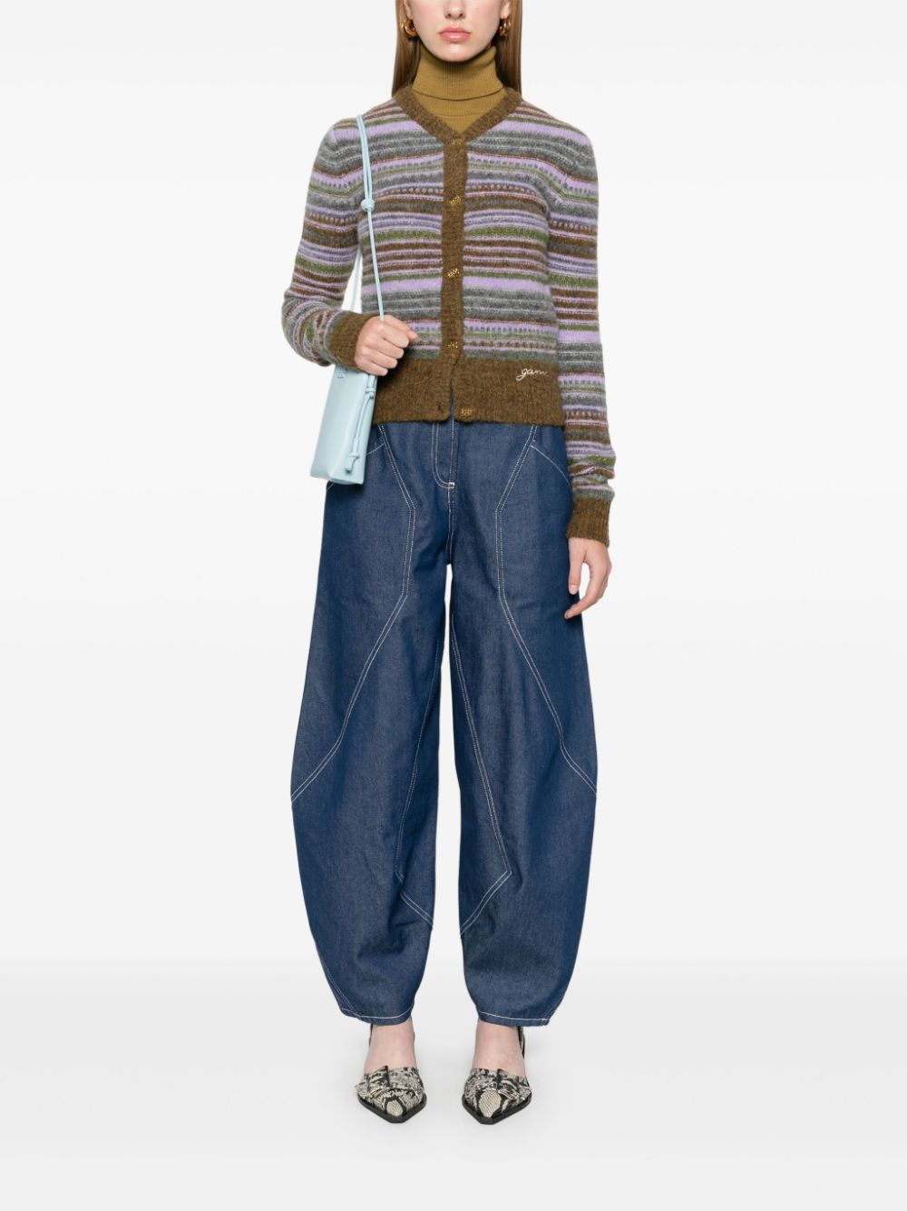 Ganni Sweaters Green