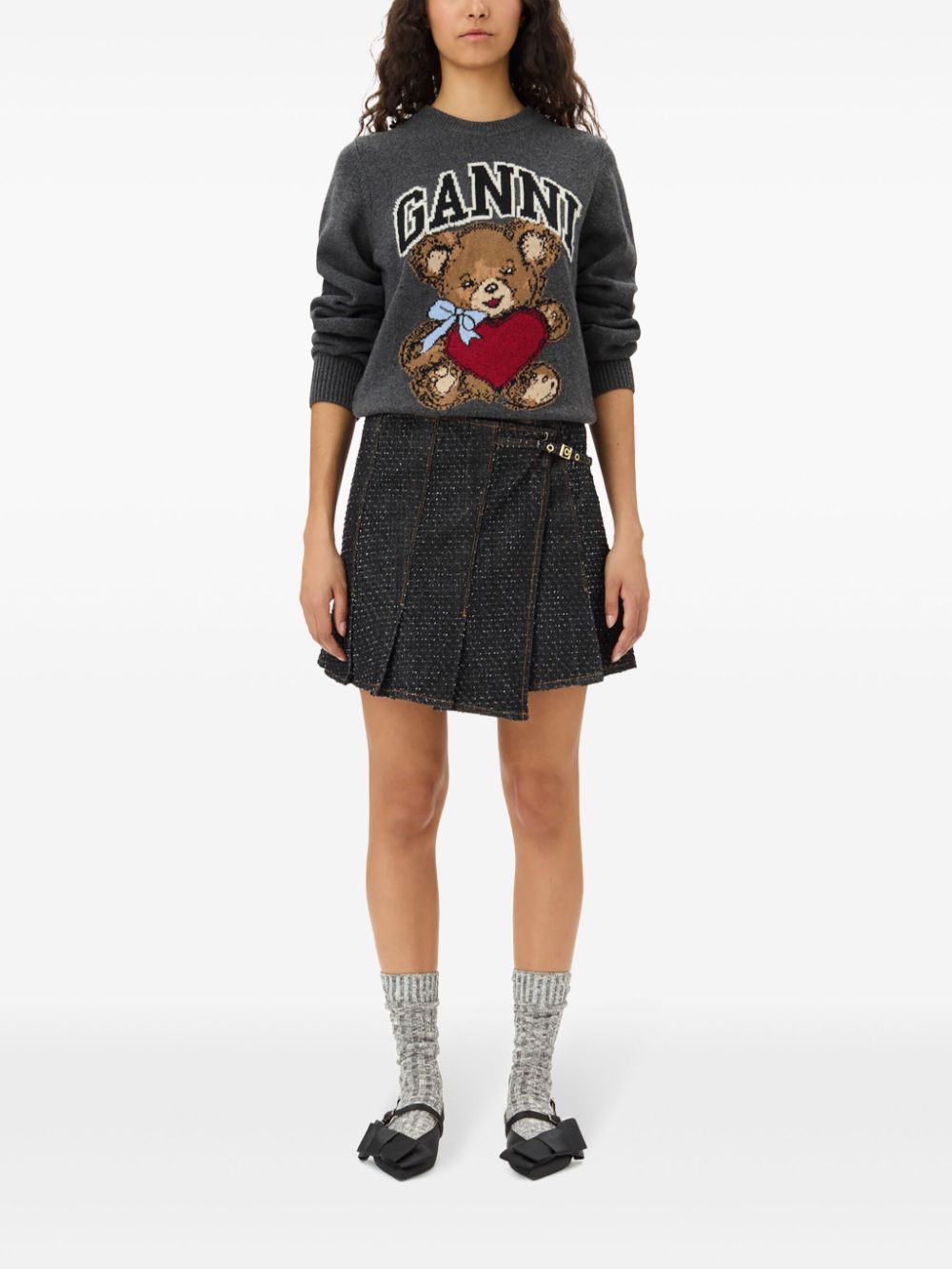 Ganni Sweaters Grey