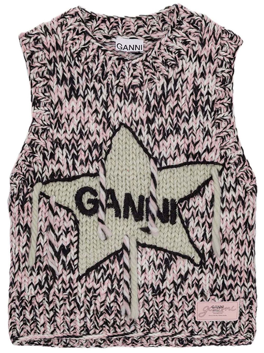 Ganni Sweaters Pink Wool