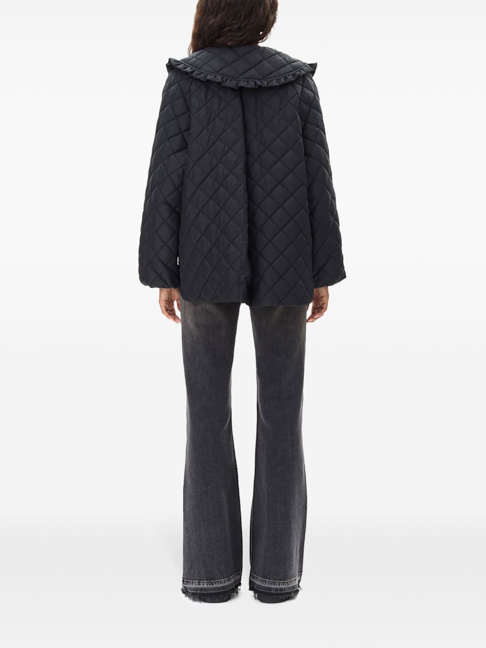 Ganni Jackets Black Polyester Recycled