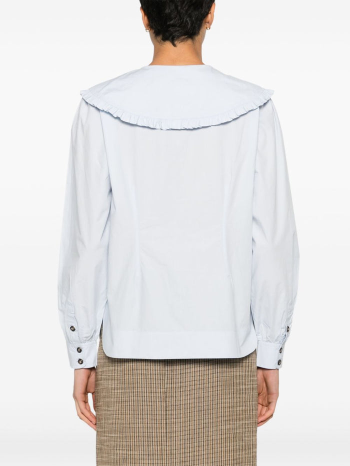 Ganni Shirts White Organic Cotton