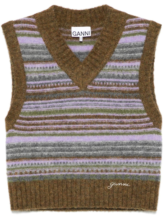 Ganni Sweaters Green