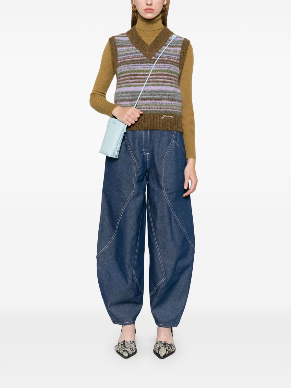 Ganni Sweaters Green
