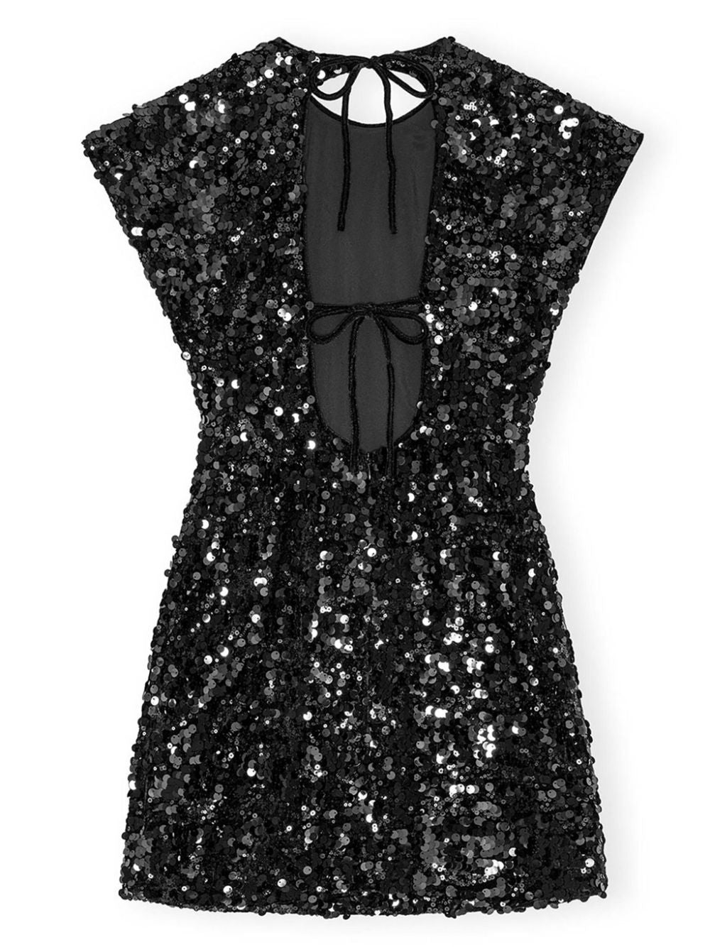 Ganni Dresses Black Recycled Polyester Elastane